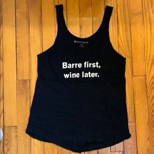 Pure Barre “Barre First. Wine Later.” Tank